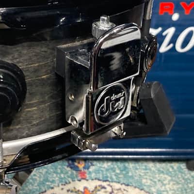 DW Terry Bozzio's 5x13" Collector's Craviotto Solid Shell Snare Drum 1998-Transparent Black Satin Oil image 18