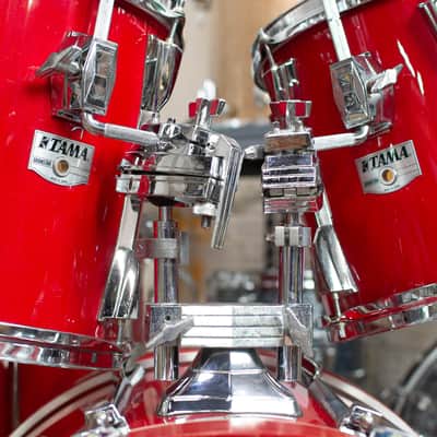 1980s Tama Granstar II Firestorm Red Drum Kit image 7
