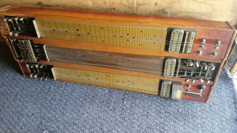 Vintage Steel Guitar / Parts Project Vintage Circa 1950,s Brown image 1