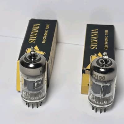 7199 Sylvania Vacuum Tubes Lot of 2 NOS New In Box Dyna 70 Amplifier Pair image 4