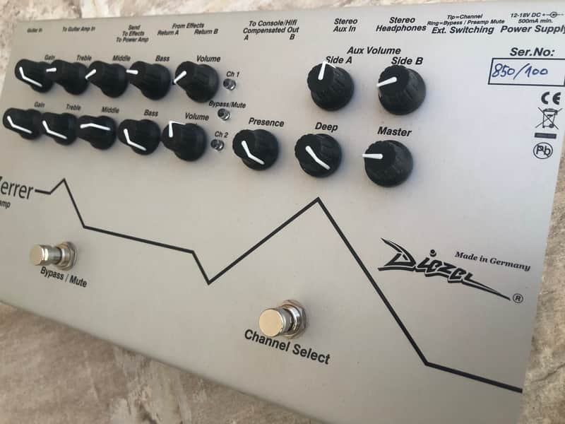 Diezel Zerrer - Dual (2) Channel Preamp 2010s - White image 1
