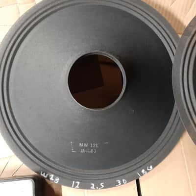 ELECTRO VOICE RECONE 12" & DUST CAP SET 8 AVAILABLE LIGHT UNSEALED THIN CLOTH SURROUNDS FOR LEAD G image 2