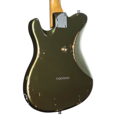 Fame Custom TL RW Worn Olive over Sunburst - Electric Guitar image 8