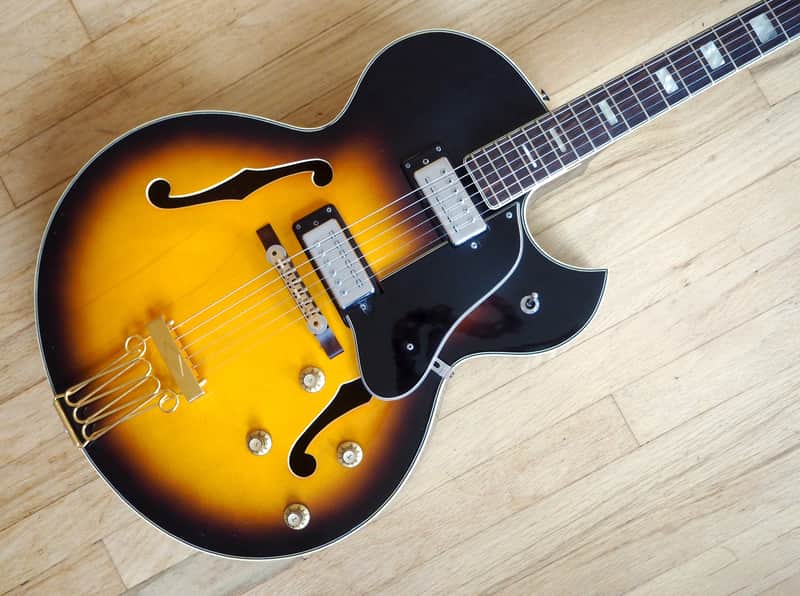 1960s Ventura V1300 Archtop Electric Guitar Japan Univox Coily Pickups Matsumoku image 1