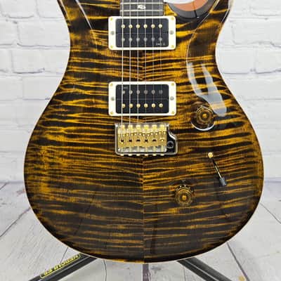 Paul Reed Smith PRS Custom 24 Core 10 Top 6 String Electric Guitar Yellow Tiger image 2