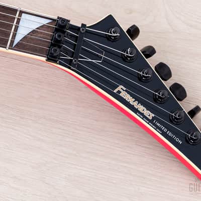 1991 Fernandes JS Limited Edition Randy Rhoads V Hot Pink Metalflake w/ Floyd Rose, Japan image 4
