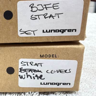 LUNDGREN BJFE Stratocaster set Black and extra off white covers / Free shipping / like new, 2025 image 7