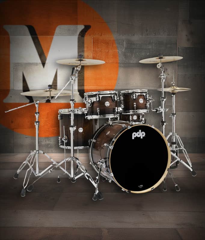 PDP Concept Exotic Walnut-Charcoal Burst Chrome Hardware 5pc image 1