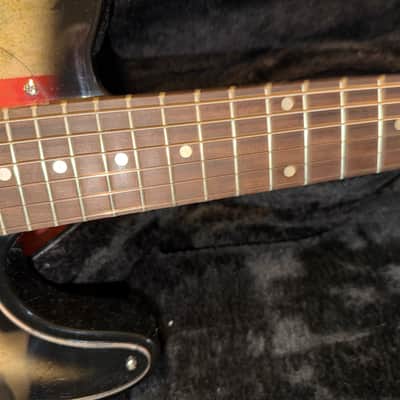 Leo Jaymz T style electric guitar - Flag graphic image 5