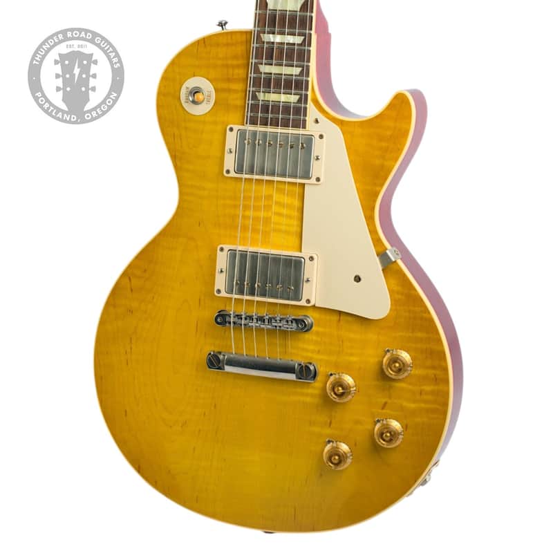 2014 Gibson Custom Shop Les Paul Standard R8 '58 Reissue Lemon Burst #83837
