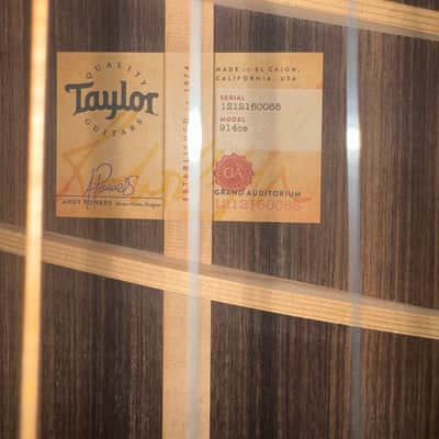Taylor 914ce 2020 - Natural image 8