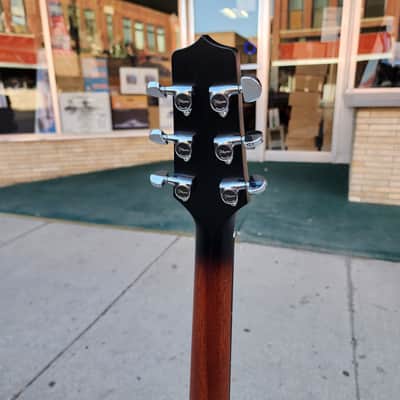 Takamine CP771MC SB Limited Edition Solid Mahogany OM Cutaway Acoustic/Electric Guitar 2010s - Shadow Burst Satin image 10