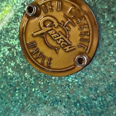 Gretsch New Classic Maple Snare 14×6.5 – Turquoise Glitter image 4