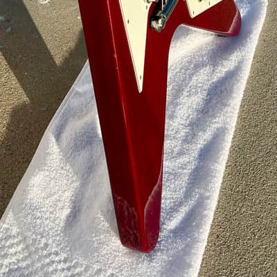 Vintage 1990 Gibson Flying V '67 Reissue Heritage Cherry w/ OHSC image 22