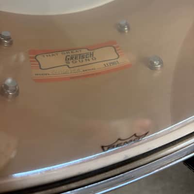 Gretsch USA Custom G4164PBA 6.5X14 Phosphor Bronze Aged Patina Snare Drum - Chicago Drum Show Demo image 7