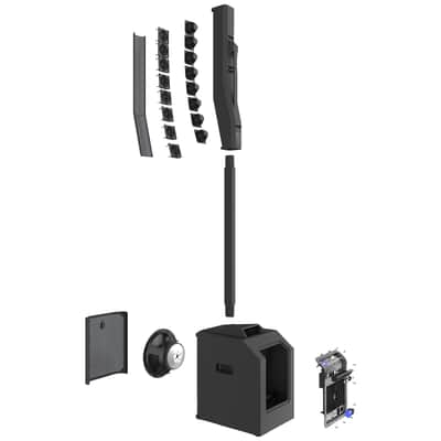 Electro-Voice Evolve50M Powered Portable Column Mixer DJ PA Speaker System Black image 8