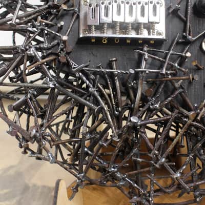 Guitar Made of Nails - Tetanuscaster - One of a Kind Art Guitar image 4