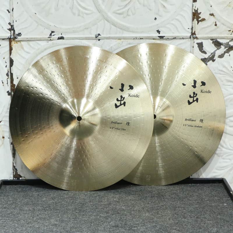 Koide Brilliant Thin top/Medium bottom Hi-Hats 15in (950/1156g) image 1