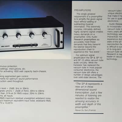 Audio Research SP-8 SP8 Vintage Tube Preamplifier image 14