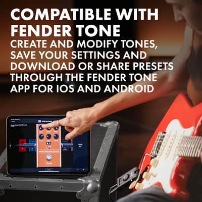 Fender Mustang Micro Plus Headphone Amplifier with Rechargeable Battery, Bluetooth Audio Streaming and 50 Amp and Effects Models, with 2-Year Warranty image 3