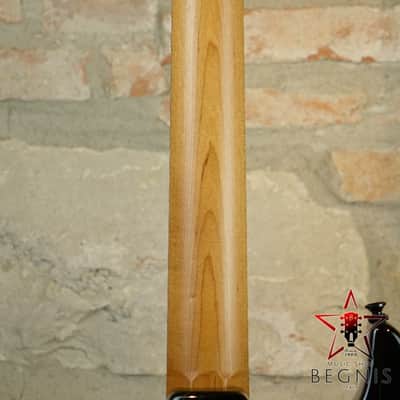 TOM ANDERSON Pro Am HS - Swamp Ash Body & Reverse Headstock - Black with Green Dog Hair image 22