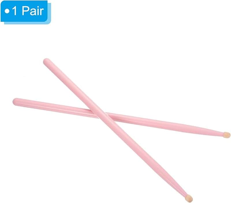 Maple Wood Drumstick Anti Slip Handle Grips 5A Pink Classic Drum Stick Wood Tip for Drumming Musical Instrument Percussion image 1