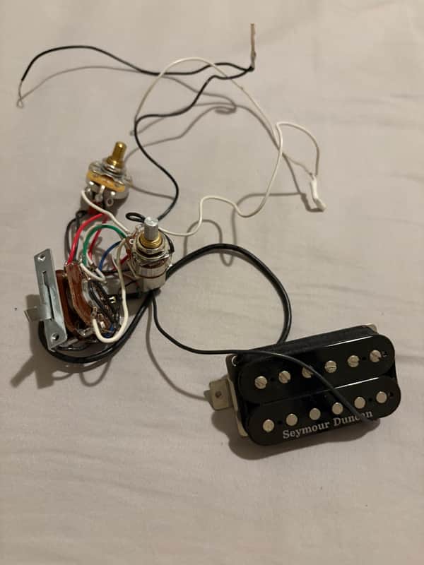 Seymour Duncan pickup SH 6 n NECK + 3 way switch + pots 2023 - Black image 1