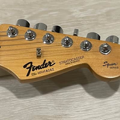1994 Fender Mexico Black Label Squier Stratocaster only 7 pounds 2 oz! image 4