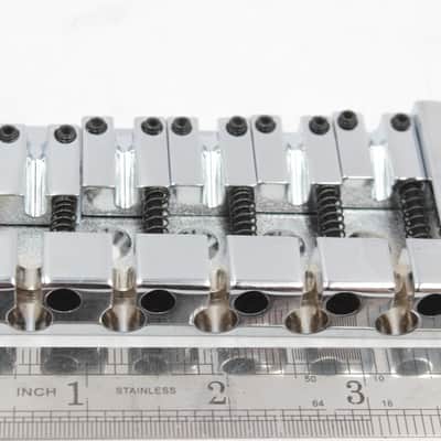 Mighty Mite 5-String High-Mass Bass Guitar Bridge - Chrome, Universal Professional Parts, NOS , no packaging image 7