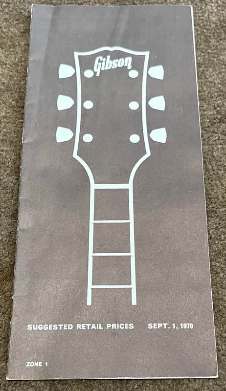 Gibson SR Price List 1970 image 1
