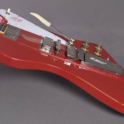 Gibson Firebird V 1963 Maestro Cardinal Red Light Aged image 3