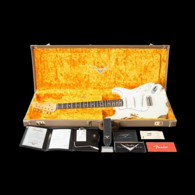 Fender Stratocaster Custom Shop 1960 Heavy Relic White Sparkle image 11