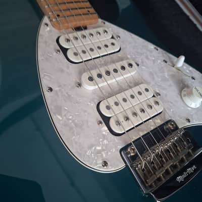 Ernie Ball Music Man Silhouette HSH Tremolo 2008 * Teal image 6