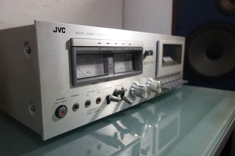 Immagine JVC KD-10 Stereo Cassette Deck - 1978 - platine K7 vintage - silver - 1