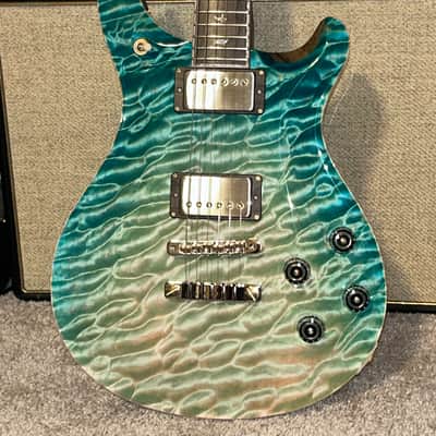 2024 Paul Reed Smith PRS McCarty 594 Private Stock 11482 One Piece Quilt Top Bahama Blue Dragons Breath image 2