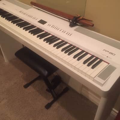 Roland FP-80 Digital Stage Piano 2016 Alpine White image 1