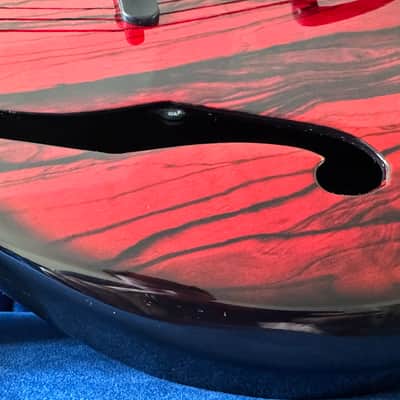 Emerald Kestrel Carbon Fiber Acoustic-Electric Guitar, Fanned Frets, Krivo and Piezo pickups, signed image 3