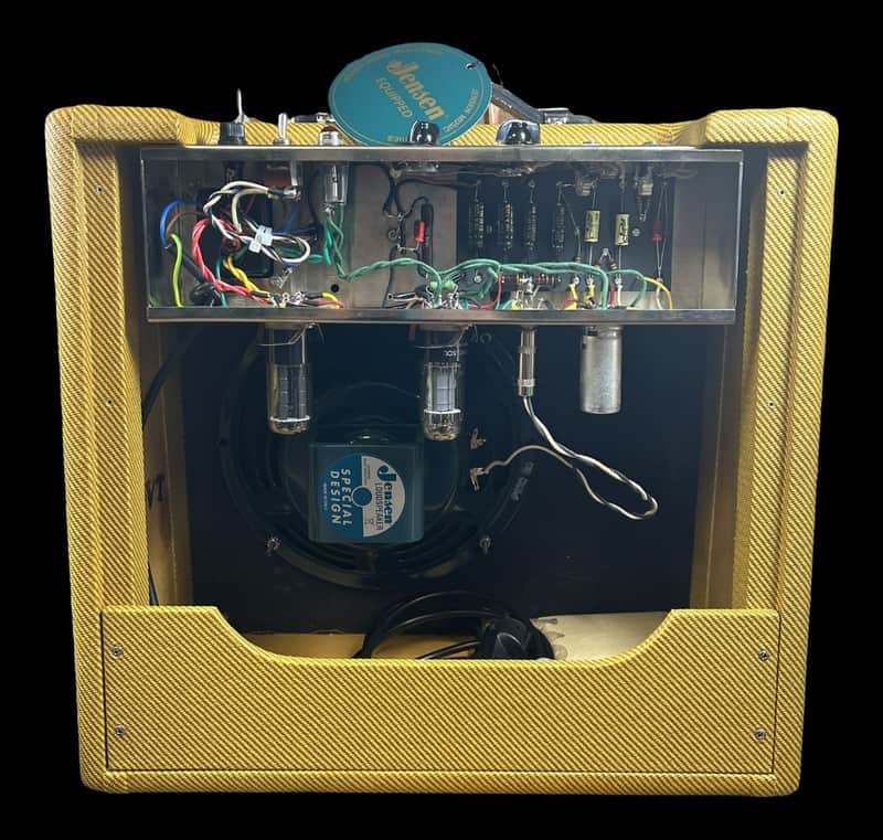 General Vintage Tone  Tweed amp Princenton type 5f2a NOS charged Hand made Tube amplifier 6 watts cl image 1