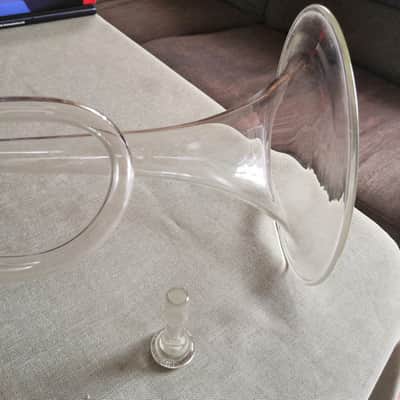Seltene Es Glastrompete mit Mundstück image 4