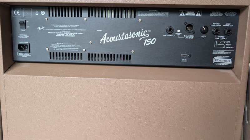 Immagine Fender Acoustasonic 150 2-Channel 150-Watt 2x8" Acoustic Guitar Amp 2011 - 2016 - Brown - 1