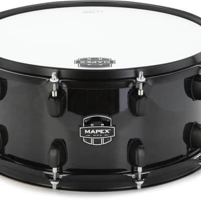 Mapex MPX Maple/Poplar Snare Drum - 6.5 x 14-inch - Black with Black Hardware image 2