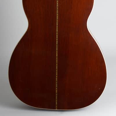 Flat Top Acoustic Guitar, labeled Galiano,  c. 1925, black hard shell case. image 4