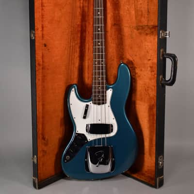 (OLD) 1965 Fender Jazz Bass Lake Placid Blue Finish Left-Handed Electric Bass w/OHSC image 1