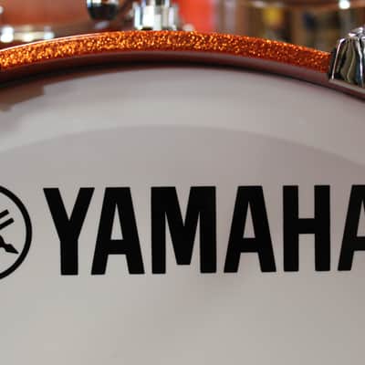 Yamaha Absolute Hybrid Maple 4-piece Shell Pack 22/16/12/10 - Orange Sparkle image 4