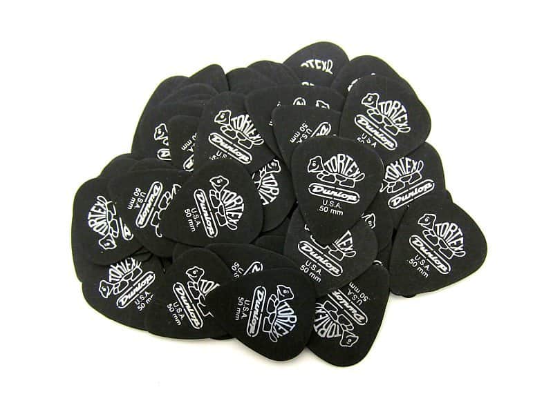 Dunlop Guitar Picks 72 Pack Tortex Pitch Black Standard .50mm 488R.50 image 1