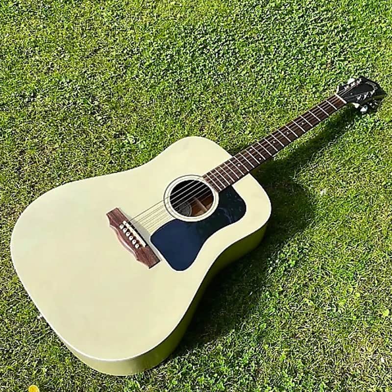 Guild D25 1990s - Rare White Finish image 1