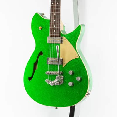 Fano Alt De Facto RB6 Thinline 2023 Candy Green Sparkle Light Distress image 11