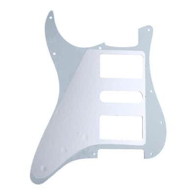 11-Hole HSH Strat Pickguard (Square Corner) - 4-Ply Blue Pearl image 5