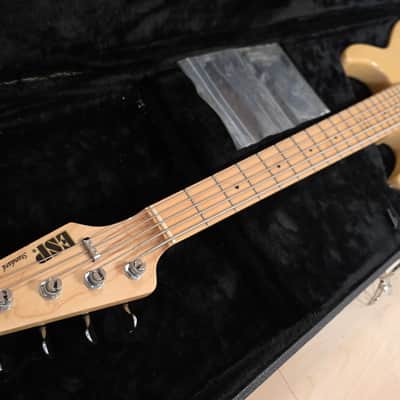 ESP Surveyor 5 Bass Natural Ash EMG Five String Pro Artist Studio Bass 2010 OHSC MIJ Japan Precision-Jazz Body image 12