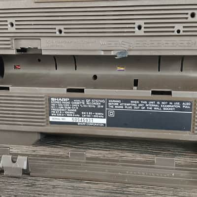 SHARP GF-5757 Rare Vintage Serviced Japan Cassette Deck Boombox Warranty image 17
